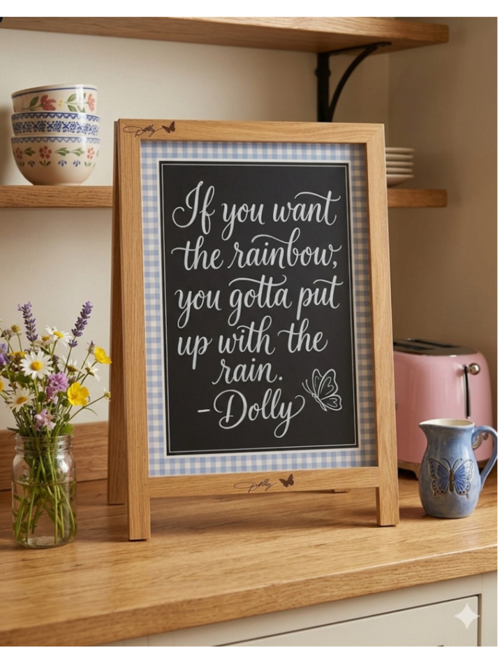 Dolly Parton Easel Chalkboard for Wedding Home Collectible Memorabilia DISC NEW - Picture 3 of 10